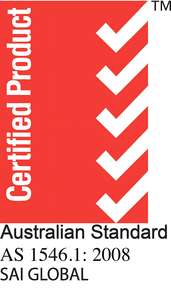 Australian Standard AS 1546.1 2008 certified product mark