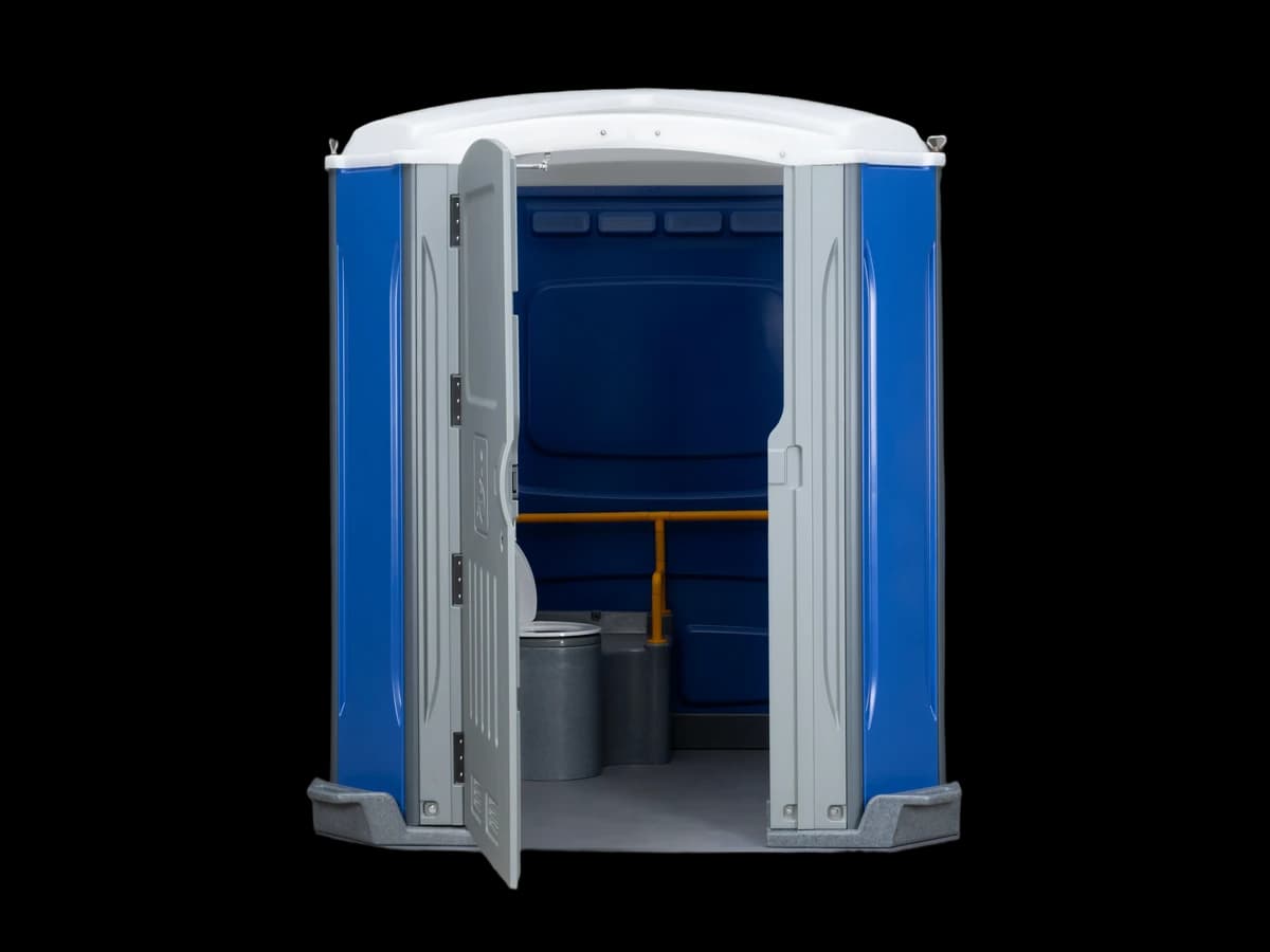 PDT-100 accessible toilet interior with grab rail