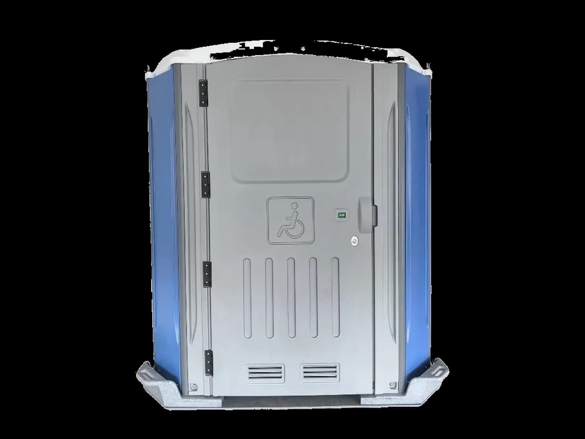 PDT-100 accessible portable toilet with wide entry