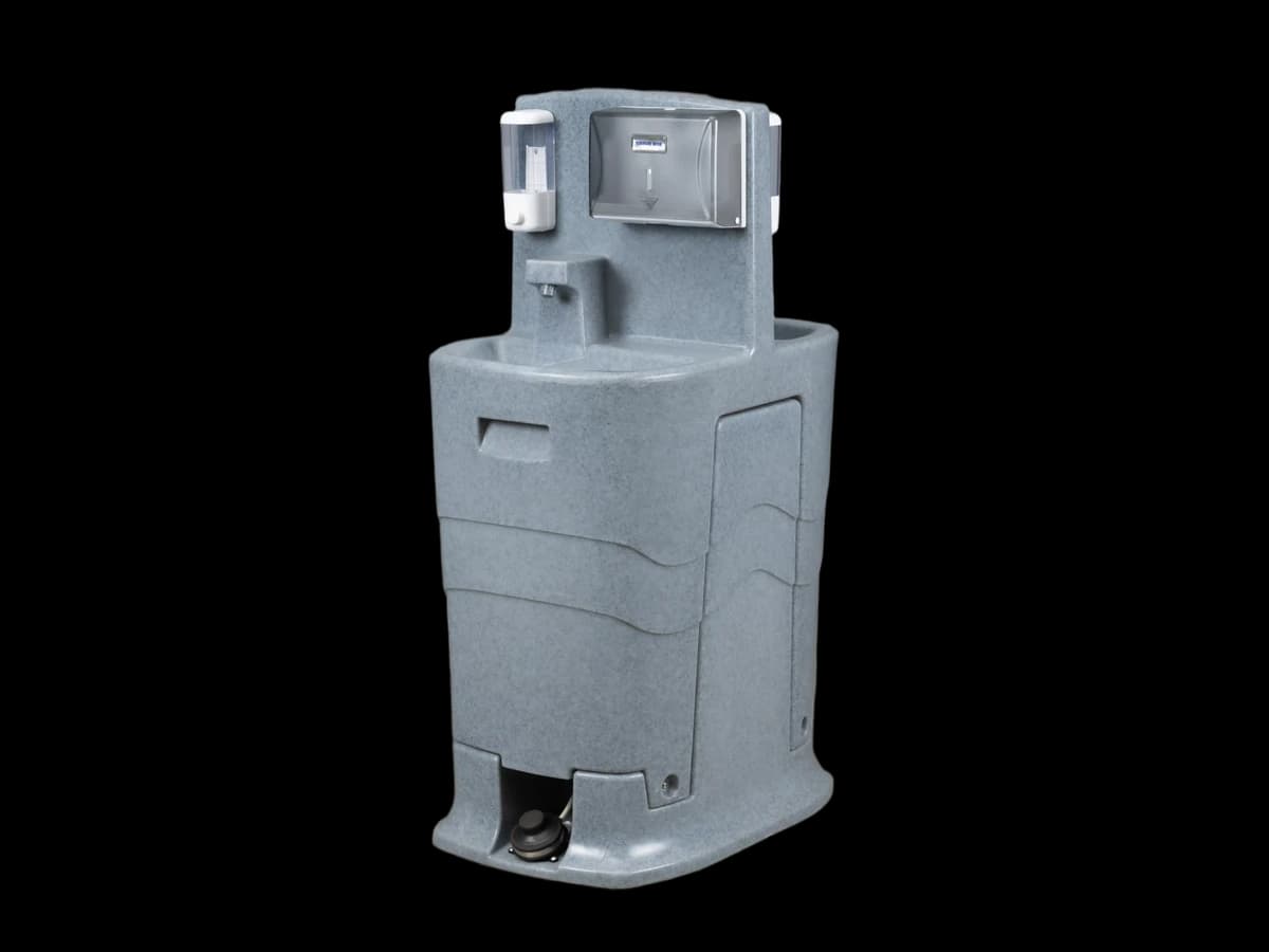 PH-200 dual hand wash station rear view