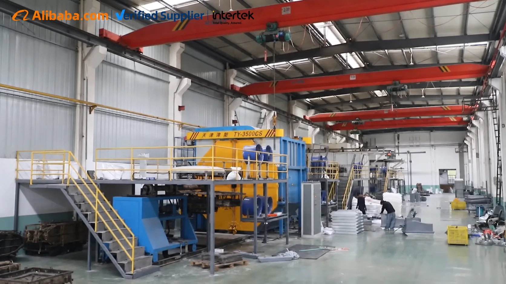 Sunrise rotational molding production line for HDPE portable toilets