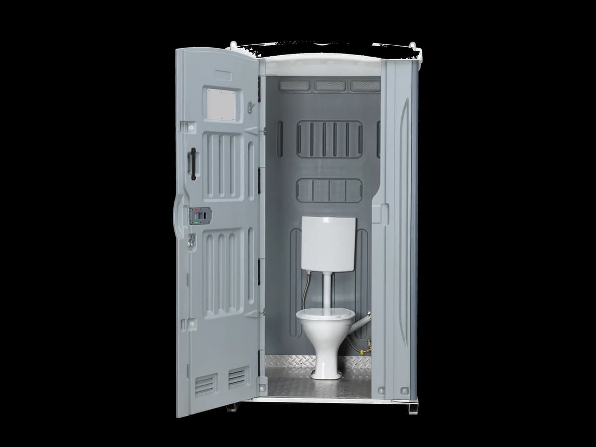 SC-100 sewer connect portable toilet interior